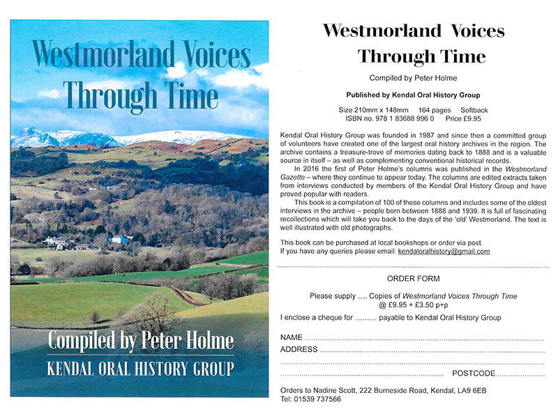 Westmorland Voices Through Time Book Released